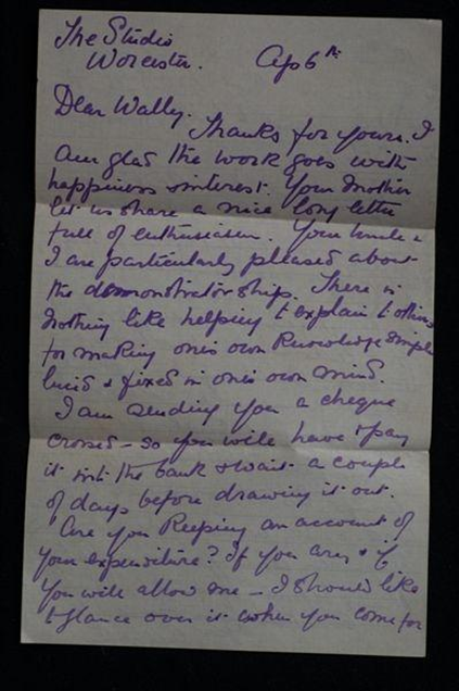 Letter from Naudé to “Wollie” 2/3